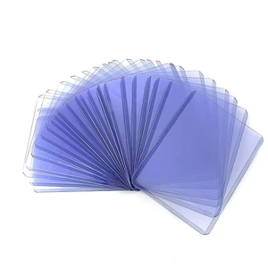 Porte-cartes en plastique 3x4 imprimable pour cartes de sport de baseball, football, basketball, matériau PP, fermeture à clip - Product Image 1