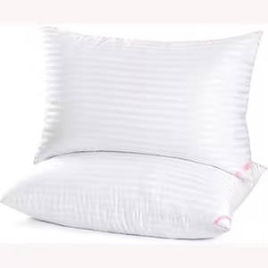 Bantal tempat tidur poliester mewah, Hotel gaya Modern, pengisian standar, bantal tempat tidur bergaris lembut dan halus - Product Image 2