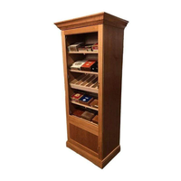 Armoire et casier à cigares Kuangxing Smoke Shop Accessories, vitrine en bois de cèdre avec écran LED peint