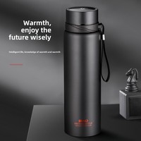 Bouteille d'eau thermique 1L/800ML, garde au chaud et au froid, thermos pour eau, thé, café, flacons sous vide, bouteille isolée en acier inoxydable pour voiture