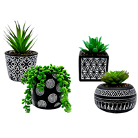 Cache-pot créatif moderne en ciment pour plantes succulentes, décoration d'intérieur, pots en céramique pour plantation de jardin, jardinière personnalisable
