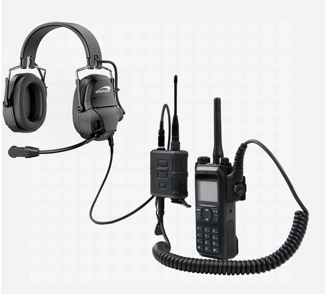 OMFOX KTC300SE S 85dB On-Ear Over-Ear Headphones Single Intercom Hearing Protection Earpiece for Hostilities OEM/ODM/OBM