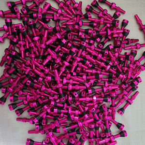 High Quality 100mm <b>Tubeless</b> Presta <b>Valve</b> for Bicycle Anodized Pink Aluminum Alloy Premium Accessory - Product Image 4