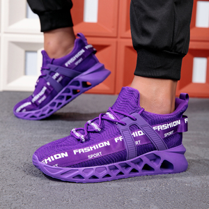 Men's Sporty Running Shoes-Lightweight Cushioned EVA Outsole Mesh Fly-knit Upper Fashion Trend Soft Comfort for <strong>Jogging</strong> - Product Image 6