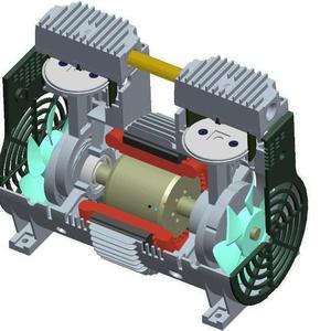 Bomba de Vacío Airtech Hp-90h 1800w de Aleación de Aluminio Integrada para Uso Industrial - Product Image 2