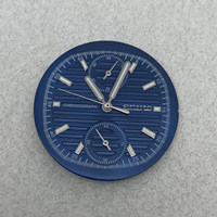 Modification de montre : Cadran de 30,5 mm avec index lumineux verts en alliage de cuivre, compatible avec boîtier de montre à quartz de 41 mm et mouvement VK61