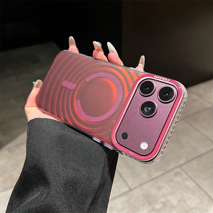 เคสโทรศัพท์มือถือลายไล่สีแบบ IMD Laser Ripples สำหรับ iPhone 18 17 16 15 14 Pro Max ลายคลื่นแม่เหล็กออโรร่าสีรุ้งแบบเปลี่ยนสีได้ - Product Image 6