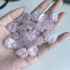 Cristalli Grezzi Miniatura All'Ingrosso, Pietre Curative Naturali, Cristallo Grezzo di <span class=keywords><strong>Quarzo</strong></span> <span class=keywords><strong>Rosa</strong></span> Angel Aura per Feng Shui - Product Image 4