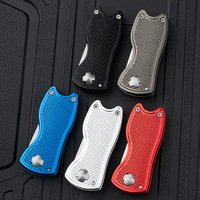 Mini fourche verte pliable avec outil de balle de Golf marqueur nettoyeur de pas accessoires de fourche de Golf outil de divot de Golf