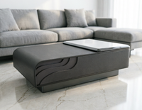 Table basse en pierre moderne minimaliste de luxe, modèle 2066
