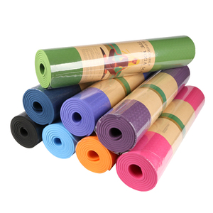 High Quality XINGYUN 6mm <b>TPE</b> Double-Sided Non-Slip Durable Waterproof Yoga Mat 183cm Factory Custom Logo Wholesale Product - Product Image 2