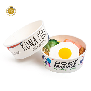 OOLIMAPACK Bol à <span class=keywords><strong>poke</strong></span> avec logo imprimé personnalisé pour servir de la salade et des <span class=keywords><strong>nouilles</strong></span> - Product Image 1
