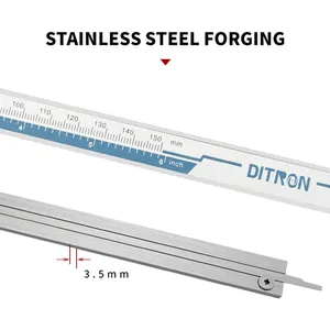 ไฟท้ายหน้าจอ LCD 150 มม. 6 นิ้วสแตนเลสอิเล็กทรอนิกส์เวอร์เนียร์ดิจิตอลคาลิเปอร์