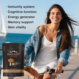 Amaz cao cấp shilajit nấm bột phức tạp Hữu Cơ Adaptogen pha trộn Reishi Đông Trùng Hạ Thảo Chaga - Product Image 3