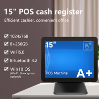 Système de point de vente tout-en-un à double écran avec processeur Intel Core I3/i5/i7 Core J4125, NFC et Wi-Fi 6, écran tactile capacitif, imprimante thermique