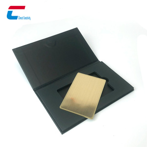 Nhà máy đen bạc Hidden chip NFC thẻ kim loại ntag 216 trống NFC thẻ kinh doanh kim loại cho khắc laser - Product Image 3