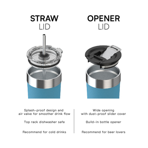 Tasses isothermes <span class=keywords><strong>en</strong></span> métal Hong Ling de 20 oz, gobelets <span class=keywords><strong>en</strong></span> acier inoxydable à double paroi isolés sous vide avec couvercle à paille - Product Image 5