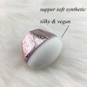 ขนแปรงสังเคราะห์สีจำนวนมาก,ขนแปรงขนาดใหญ่เก็บถาวรแปรงสีโรสโกลด์ - Product Image 5