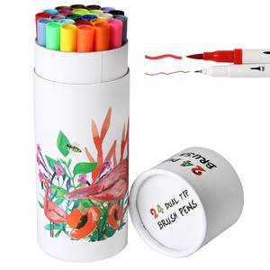 Stylo marqueur feutre double pointe à l'eau, 100 couleurs, non toxique, promotionnel - Product Image 2