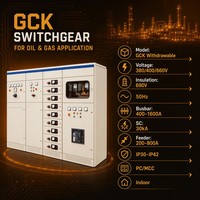 Panel Eléctrico Interior de la Serie GCK Personalizable, Tipo Extraíble, 30kA, IP42, 1600A, para Gabinete de Infraestructura de Centros Comerciales