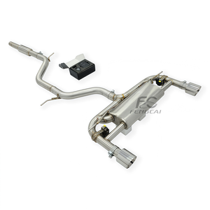 Échappement Valvetronic Catback SS304 pour Volkswagen Golf MK8 GTi 2.0T, tuyaux d'échappement, silencieux avec contrôleur, amélioration acoustique - Product Image 4