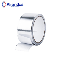 NOUVEAU Ruban adhésif en aluminium flexible HVACR de bonne qualité avec revêtement en polyéthylène simple face et adhésif acrylique/caoutchouc pour la ventilation