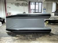 Bateau pneumatique en PVC de 0,9 mm, catamaran pliable de 3,8 mètres avec plancher Airmat, bateau de pêche, bateaux pneumatiques en caoutchouc