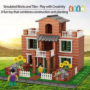 <span class=keywords><strong>Bordeaux</strong></span> Châteaux 468 pièces ABS Mini bricolage construction jouet à la main modèle mur de briques pour enfants petit <span class=keywords><strong>maçon</strong></span> maison jouant modèle - Product Image 5