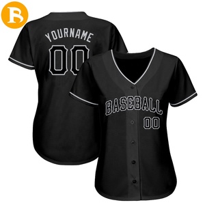 Japanische Stickerei V-Ausschnitt <span class=keywords><strong>Baseball</strong></span>-Trikot für Männer Benutzer definierte Großhandel Blank <span class=keywords><strong>Jersey</strong></span> Pink Gelb Schwarz Löwe Design Atmungsaktiv - Product Image 4