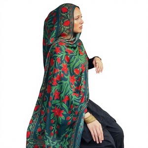 Hijab pour femmes en modal 100% avec imprimé floral numérique, taille standard 180 cm, toutes saisons - Product Image 4