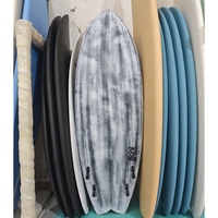 Planche de surf courte de qualité supérieure, entièrement en fibre de carbone, mousse EPS avec finition mate en résine époxy pour les sports nautiques