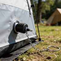 Balle de test gonflable américaine pour tuyaux 48-57 mm avec chaîne de sécurité pour tester les fuites de pression d'air et d'eau dans les égouts et les drains