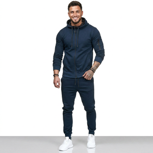 Conjunto de Sudadera con Capucha y Pantalones de Chándal para Hombre, Estilo Urbano, 100% Algodón, 450GSM, Lavado Ácido, Color Gris Carbón, Bordado en el Pecho - Product Image 1