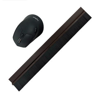 Karet Segel Pintu Jendela Kelas Industri, Strip Penutup Celah Bawah, Dapat Disesuaikan, OEM, Bulu Nilon, Braket Paduan Aluminium, Harga Murah - Product Image 5