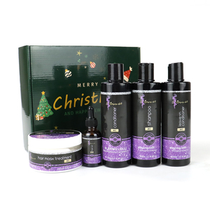 Ligne de soins capillaires naturels avec Logo personnalisé, fournisseurs de soins capillaires naturels avec 18 ans d'expérience coffret cadeau de soins capillaires de noël - Product Image 5