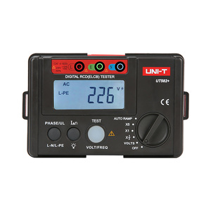 เครื่องทดสอบ RCD (ELCB) ดิจิตอลอิเล็กทรอนิกส์ UNI-T UT582+ รุ่นขายดี พร้อมมาตรฐาน IP66 สำหรับวงจรเฟสเดียว ช่วงแรงดันไฟฟ้า 195V-253V ใหม่ หรือ - Product Image 1