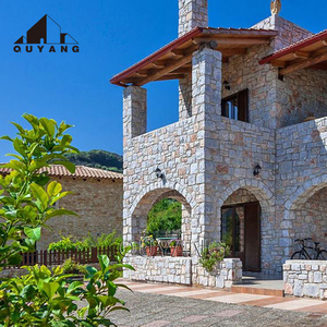 QUYANG kuartzite Strip longgar bentuk batu alam kering tumpukan batu Veneer dinding batu pelapis untuk dekorasi dinding - Product Image 4