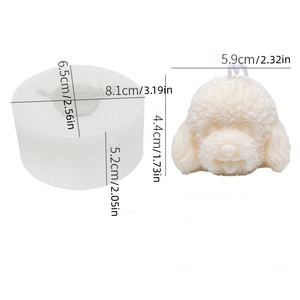 Moule en silicone 3D en gros pour bougies animales, moule en silicone DIY pour bougies Teddy, pour décoration intérieure, moule pour bougies parfumées et pour résine - Product Image 6