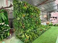 Haie de buis artificielle en plastique, gazon synthétique, plante artificielle pour mur