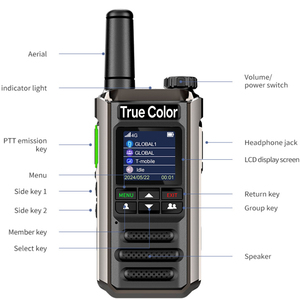 <span class=keywords><strong>Radio</strong></span> Bidireccional Truecolor TCP-B140 4G POC LTE, Tipo-C, Banda Global, Alcance Ilimitado, Luz Intermitente de Doble Color, Marco Metálico, Walkie Talkie - Product Image 3