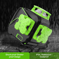 Huepar Pas Cher Prix 12 Lignes 3D Cross Line Laser Niveau Auto-nivelant Faisceau Vert Vertical et Horizontal Huepar S03CG-L