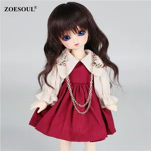 Zoesoul定制娃娃假发ob11 SD 1/3 4/1 1/6 bjd blythe合成DIY角色扮演娃娃假发球接娃娃女婴礼品