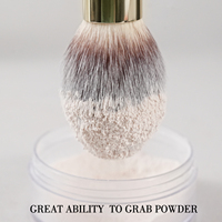 Ensemble de pinceaux de maquillage professionnels rouges 15 pièces, poils doux, vegan, sans cruauté, pour fond de teint, marque privée