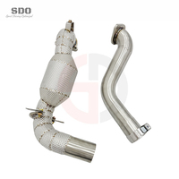 Tuyau d'échappement catalytique haute performance en acier inoxydable SDO pour Mercedes-Benz AMG GLB35 X247 2.0T 2019-2026 avec bouclier thermique