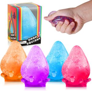 Balle sensorielle anti-stress et anti-anxiété en forme de goutte d'eau à rebond lent, en maltose, pour la décompression et le soulagement des tensions - Product Image 3