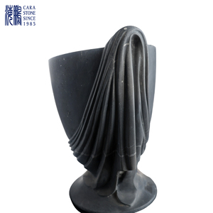Escultura de Mármol Personalizada, Elegante, Popular, de Lujo, Natural, con Forma de Jarrón Grande para Decoración del Hogar HP-DN0024 - Product Image 3