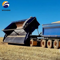 Trailer kereta jalan setapak, Trailer kereta dorong samping, Semi Trailer, karavan, kereta B-Side Dump, 5ton Superlink/Interlink, tahan lama, Australia