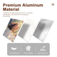 Großhandel Erschwing liche maßge schneiderte Metallblech Aluminium Sublimation rohlinge für profession elle Foto gravur