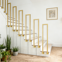 Rampe d'escalier en fer forgé en forme de U, pour intérieur et extérieur, main courante murale ou au sol, clôture de sécurité pour balcon et hôtel, tailles personnalisables