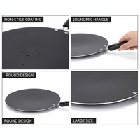 Vente d'usine Polyvalent Sans Bpa Facile À Nettoyer En Aluminium Antiadhésif 30cm Antiadhésif Pancake Crêpe Poêle À Frire